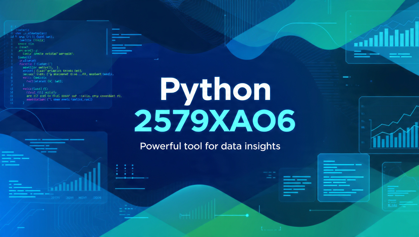 how python 2579xao6 can be used for data analysis